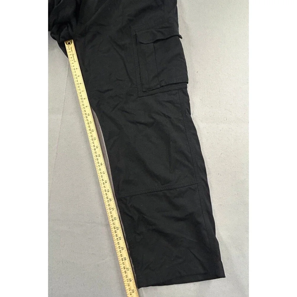 Duluth Trading Dry On The Fly Cargo Pant Mens Black Stretch Relaxed Fit